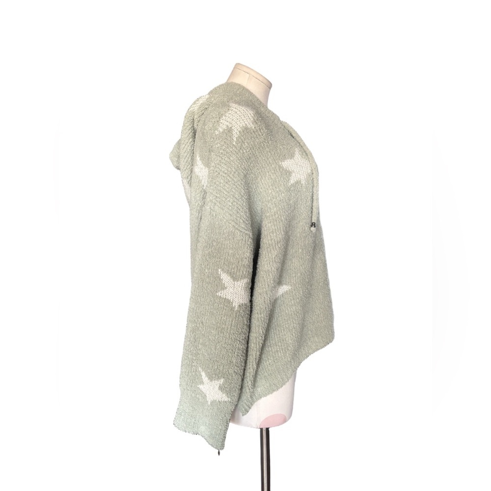 Cozy Lounge Boho – POL Sage Green Star Hooded Sweater – Estimated L - Picture 2 of 6